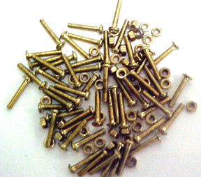 Screws/Nuts 1.4mm (Gold)
